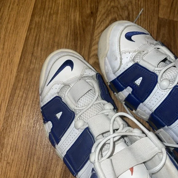 Nike Air More Uptempo Knicks 33 Blue White Orange Men's Size 8 Shoes 921948-101